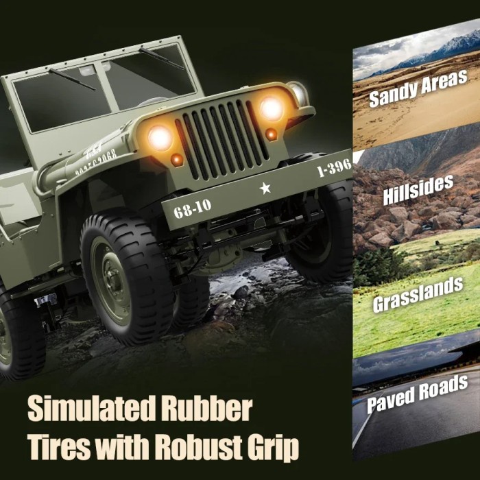 JJRC C8815 JEEP WILLYS military rc car crawler off-road full propo RTR