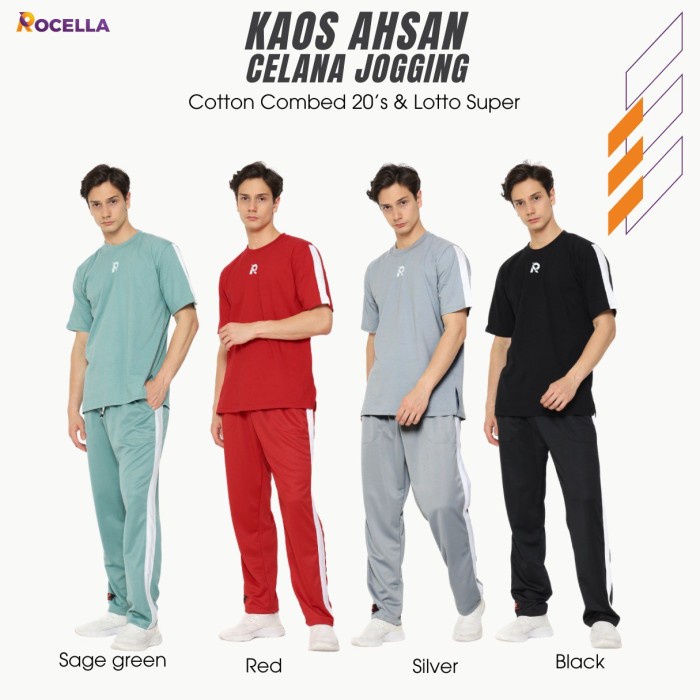 baju setelan olahraga pria Couple Training Jumbo Big Size Seragam Guru