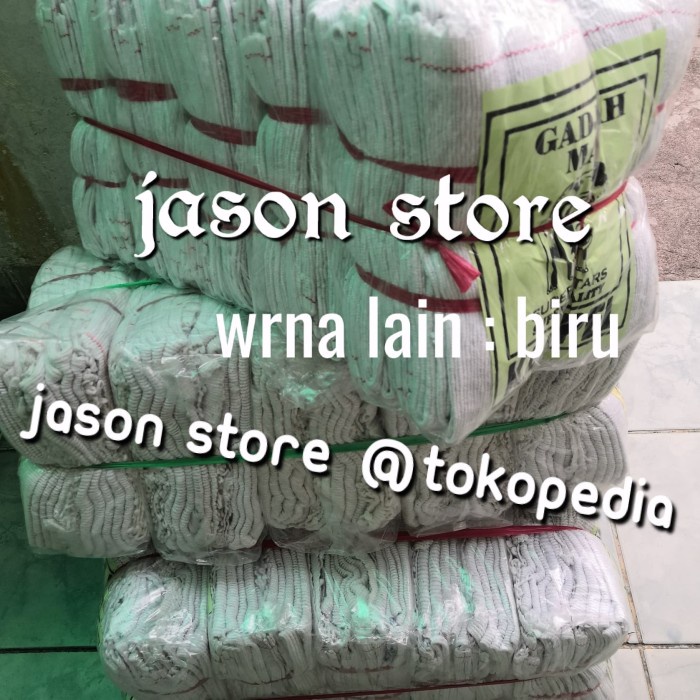 KAIN PEL GAJAH MAS 20 LBR (WRNA PUTIH/BIRU)/KAIN PEL GADJAH MAS KODE 477