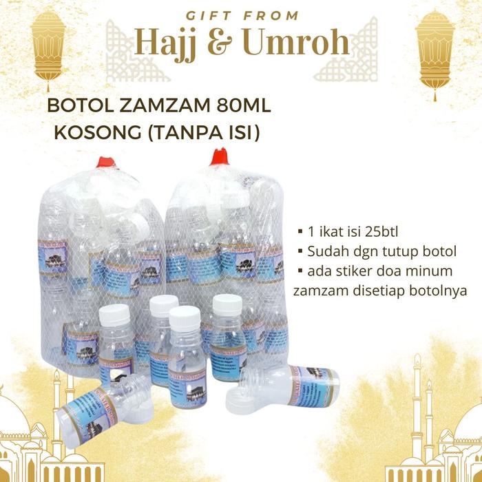 

Botol Zamzam Kosong Isi 80Ml 1 Ikat Air Zam Zam 80Ml Oleh Oleh Umroh Oleh Haji Air Zamzam