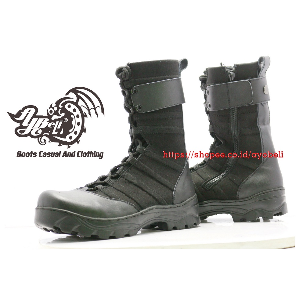 Discount Sepatu Pdl Ninja Asli Kulit Sapi & Kain Kanvas Anti Air