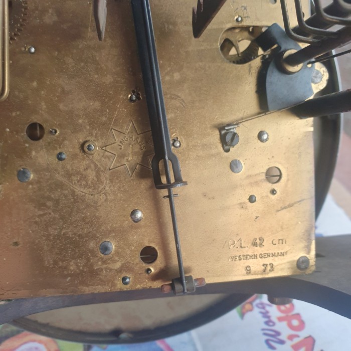 Angel Vintage Jam Dinding Junghans West Ern Germany Seperempatan Normal