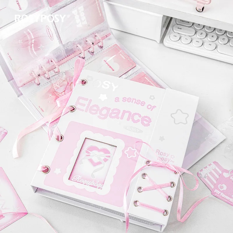 

IMYY Kpop Idol Photocard Holder Photo Album with 20pcs 4grids Inner Pages Binder Photocards Album