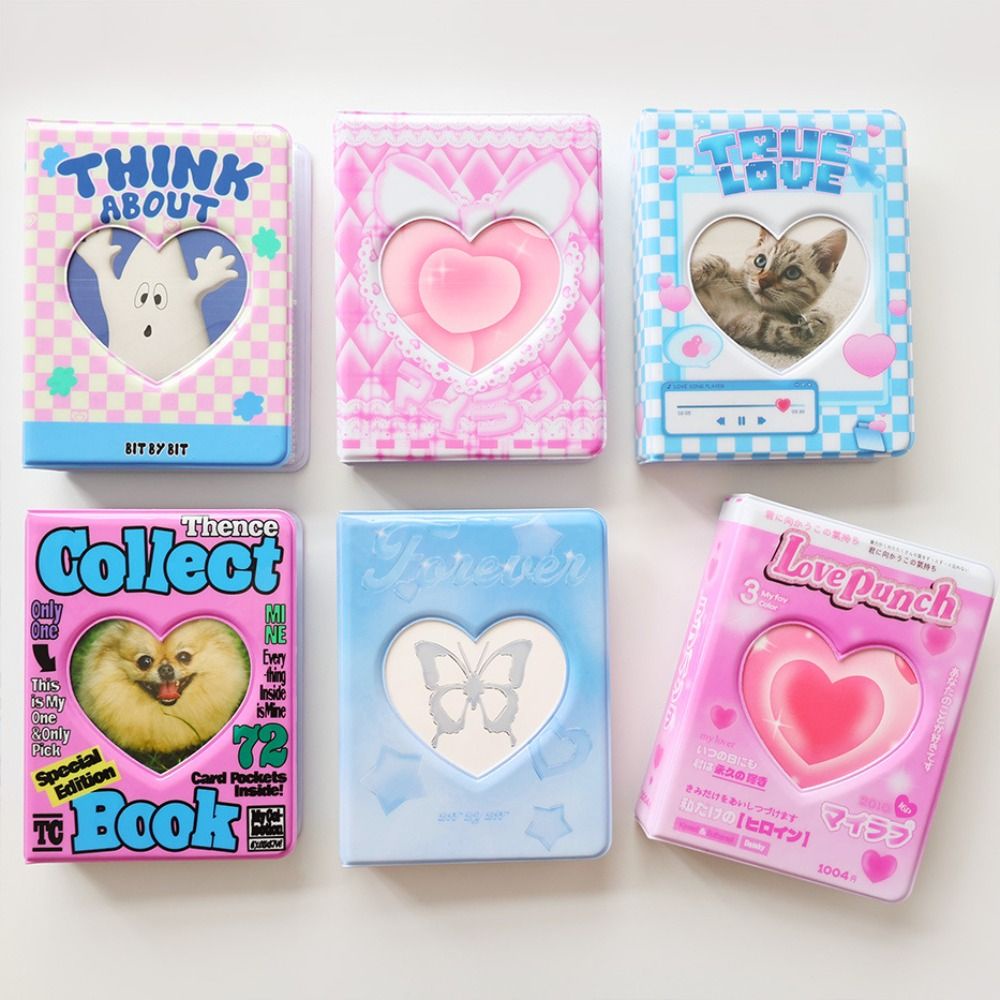 

Card Book Photo Album New Y2K Style Wear Resistant Star Collection Photocard Holder Heart Cartoon