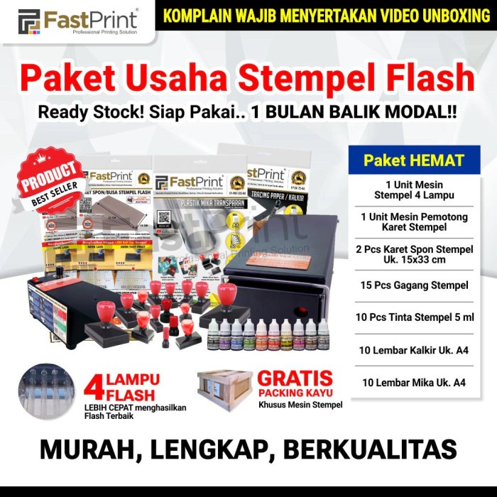 

paket usaha stampel flash