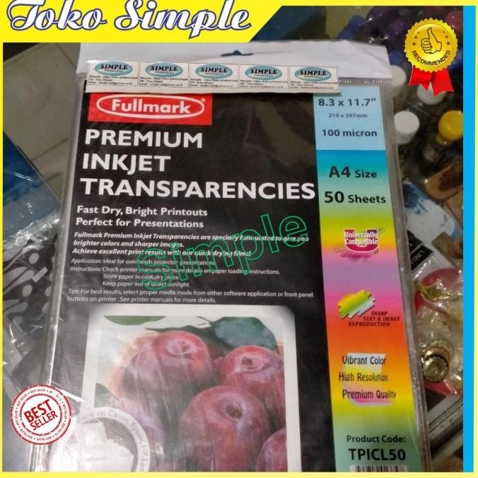 

MIKA PLASTIK TRANSPARAN FULLMARK STEMPEL KAYU PRINTER INKJET MURAH