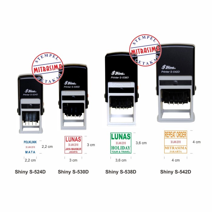 

Stempel Shiny Custom bentuk bujursangkar dengan Tanggal ditengah
