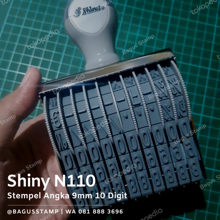 

Stempel Manual Angka 10 Digit 9mm 9 mm Shiny N 110 / N-110