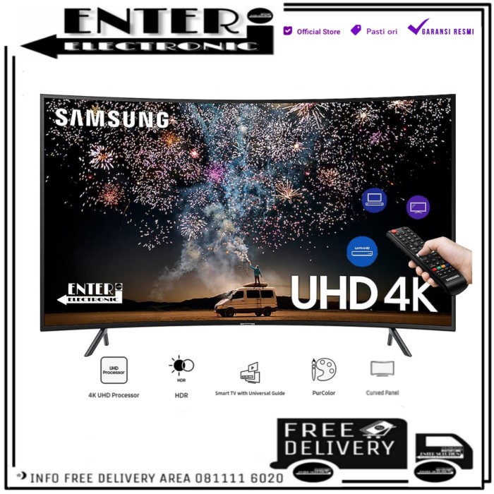 Samsung Led Tv 49Ru7300 - Smart Tv Led 49 Inch Curved 4K Ua49Ru7300