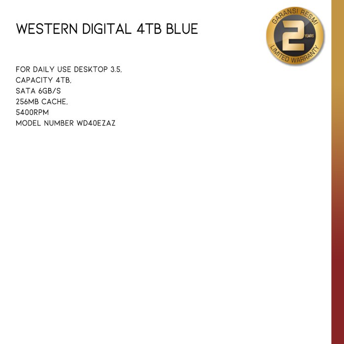Western Digital - 4TB Blue