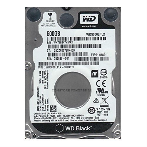WD Black HDD Laptop 500GB 7200 RPM