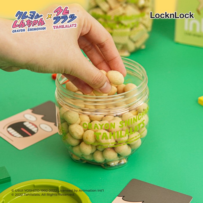 

LocknLock Giftset Toples Interlock 3P Crayon Shinan x Tahilalats