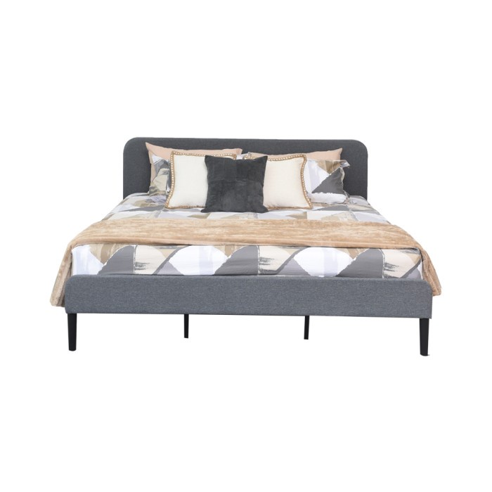 Informa - Lio Tempat Tidur 160x200 Cm - Abu-Abu