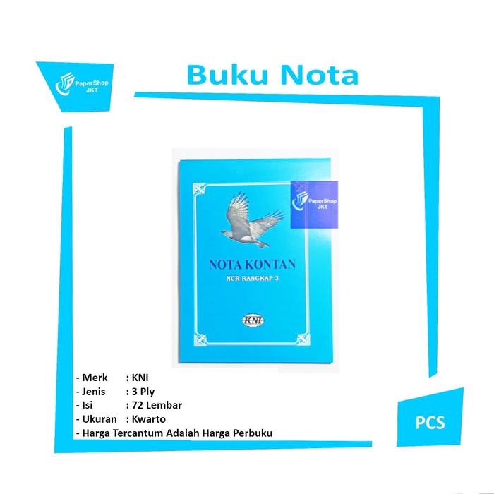 

Kni - Buku Nota Kontan Rangkap 3 Besar - Pcs