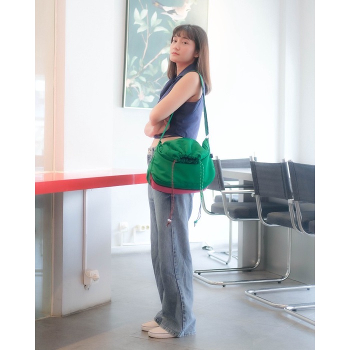 Tas wanita Imokey Oui Expandable Sling Bag - Tas Selempang Wanita - Green waterproof modern waterpro