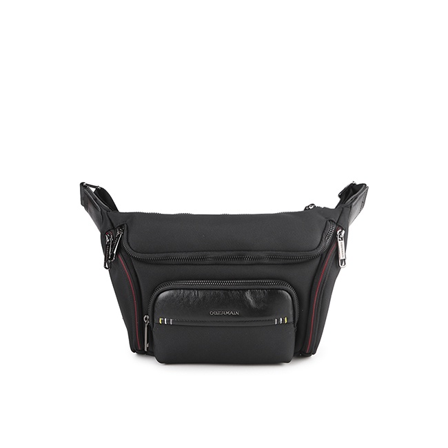 Obermain Tas Pria ROMAN WAIST BAG Black OBC1168BK