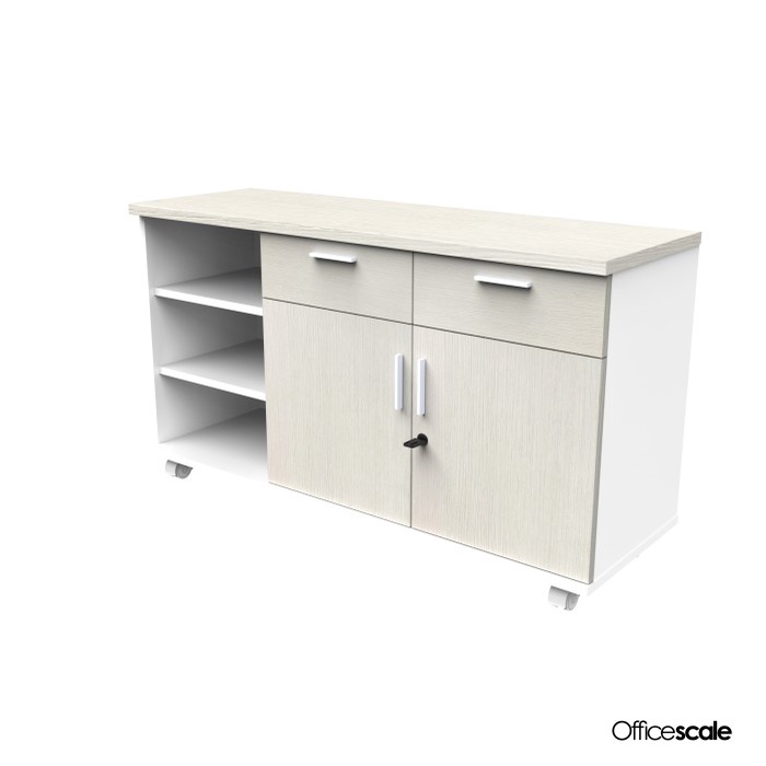 

Lemari Kabinet Pendek Credenza + Full Pintu kayu @120x50x75cm Kode 301