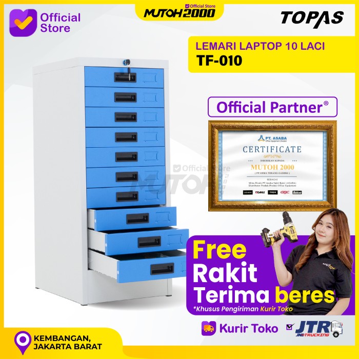 

Lemari Laptop 10 Laci TOPAS TF.010 Kode 867