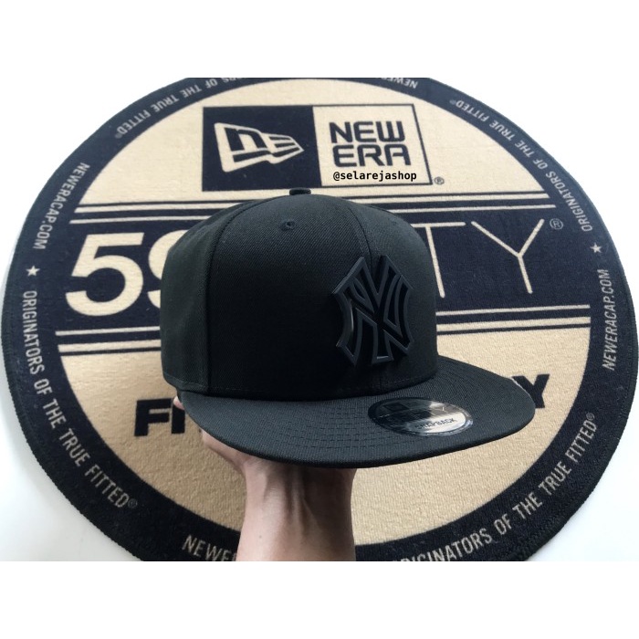 Topi New Era 9Fifty New York Yankees Metal Stack Black Original Resmi