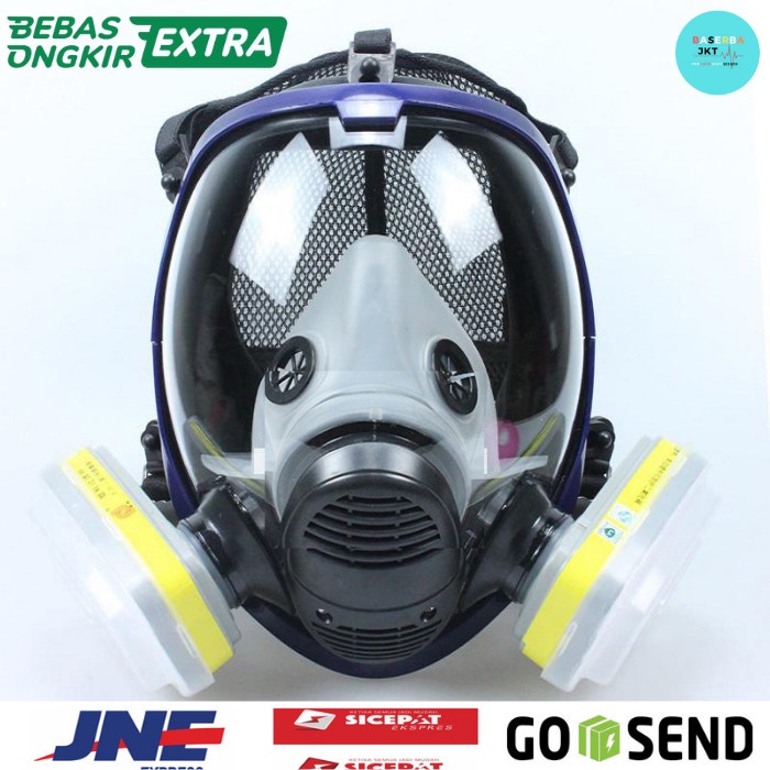 Masker Gas Acid Full Face 6002CN Filter - 6800