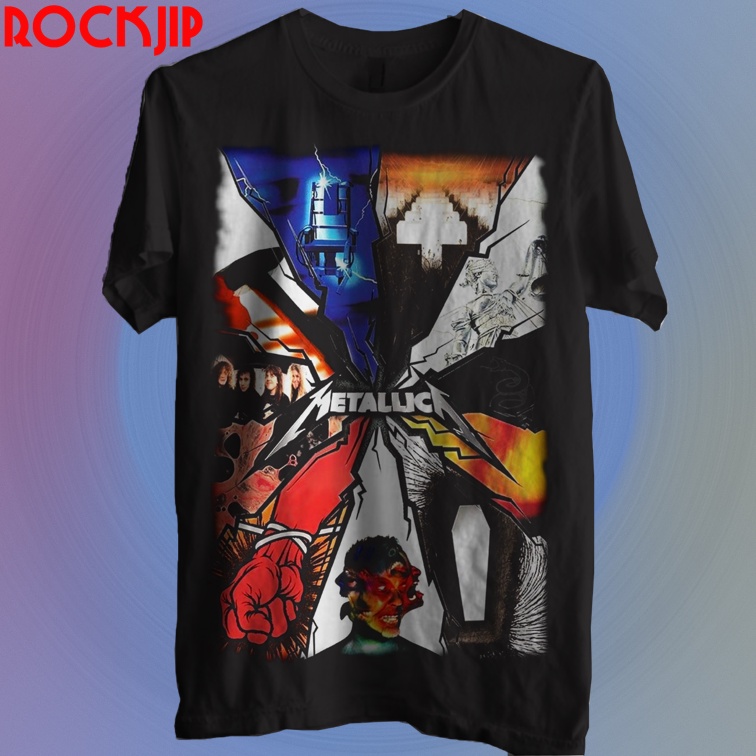 Pabrik Kaos Baju Distro Musik Band Rock Punk Indie Metal Pria Wanita Original Second Metallica Jakar