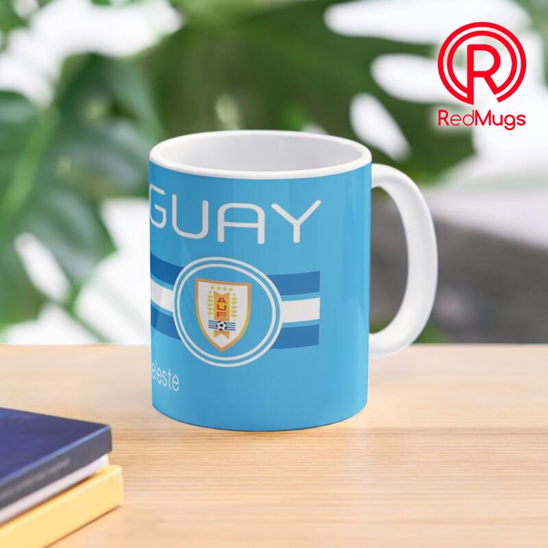 Mug Gelas Football - Uruguay (Home Light Blue) Classic Mug