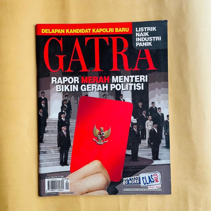 

Gatra Edisi 22-28 Juli 2010 - Rapor Merah Menteri Bikin Gerah Politisi