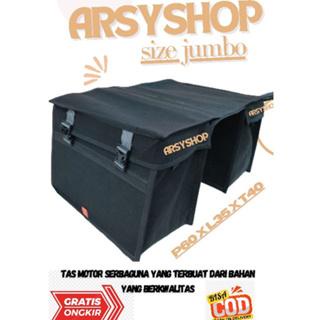 Tas Keranjang Motor Kurir Jumbo Tebal Tahan Air Accesses Kain