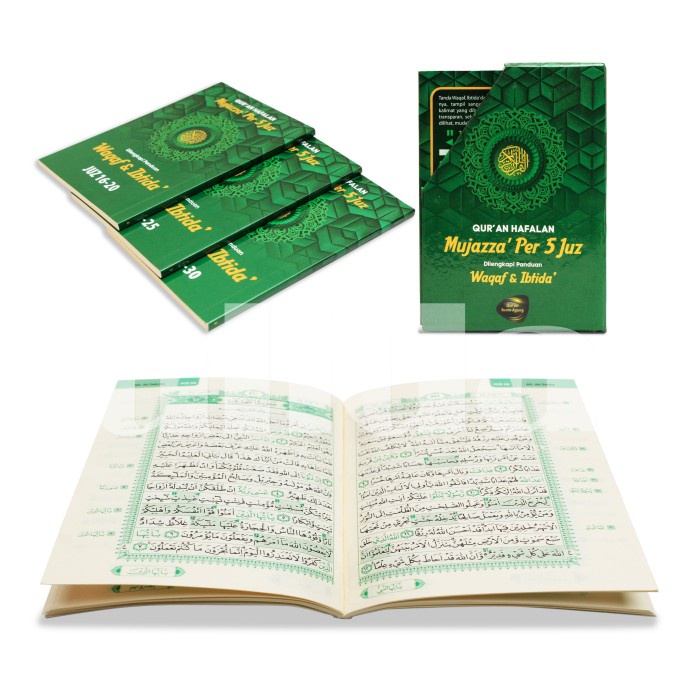 

Ready Alquran Hafalan Mujazza Per 5 Juz Waqaf Ibtida Uka7 Al-Quran Utsmani