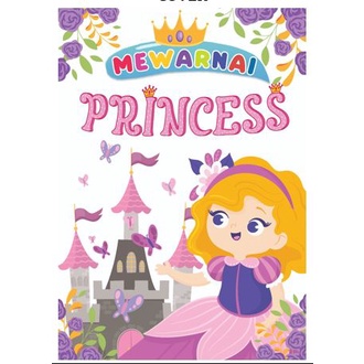 Buku Anak Mewarnai Princess