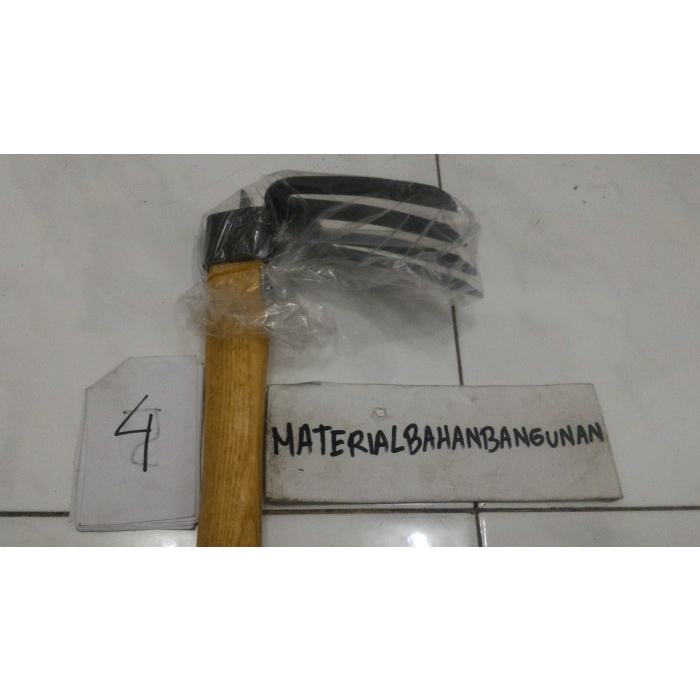 garpu kecil ni rack steel gagang kayu garpu penggembur tanah kebun Harga MurahBebas