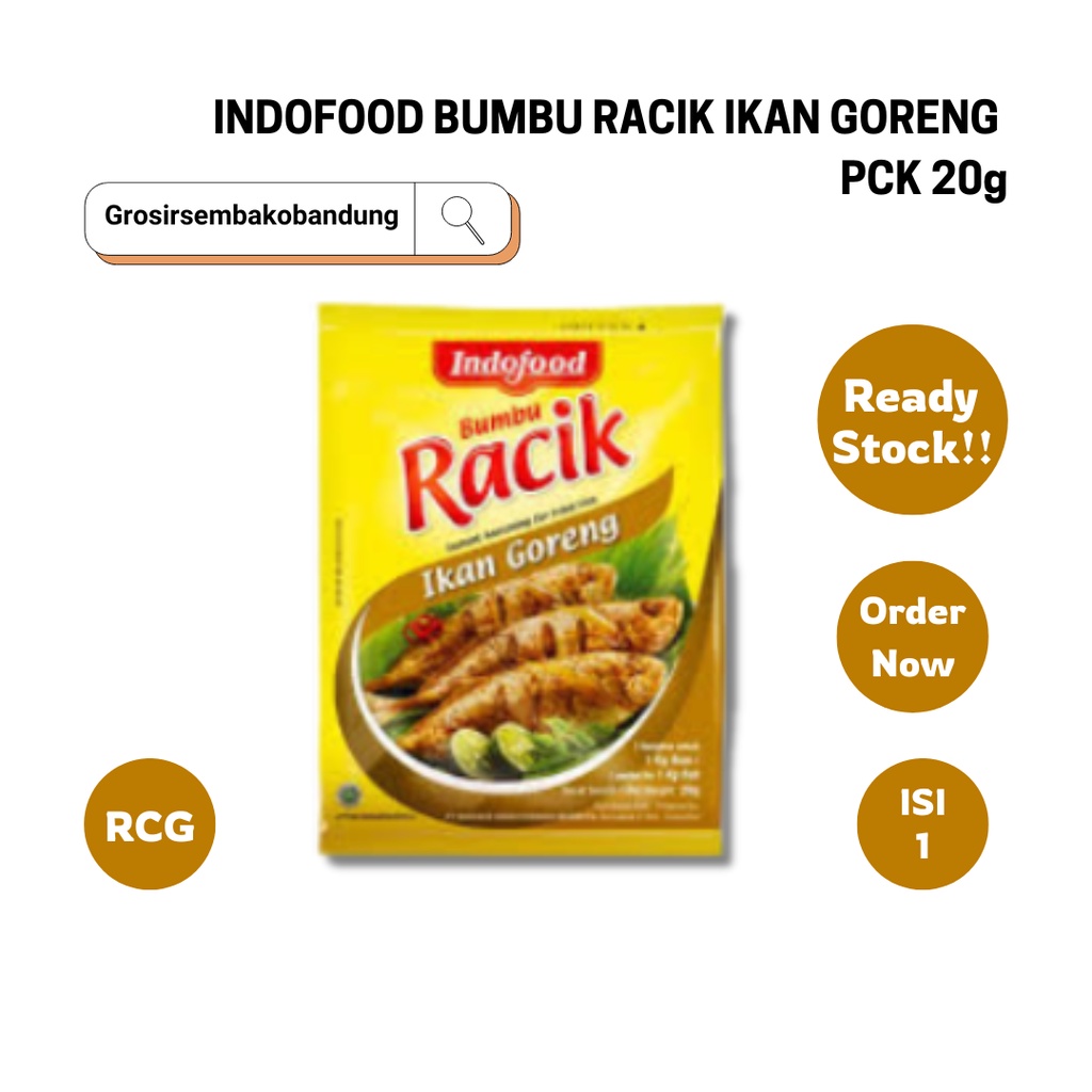 

INDOFOOD BUMBU RACIK IKAN GORENG PCK 20g - 1 RCG - Kota Bandung