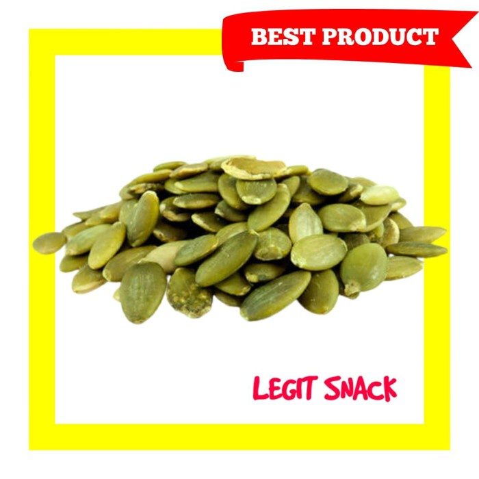 

Wdo - Pumkin Seed 500 Gr / Kuaci Kupas Biji Labu Seeds Mentah / Kwaci Hijau