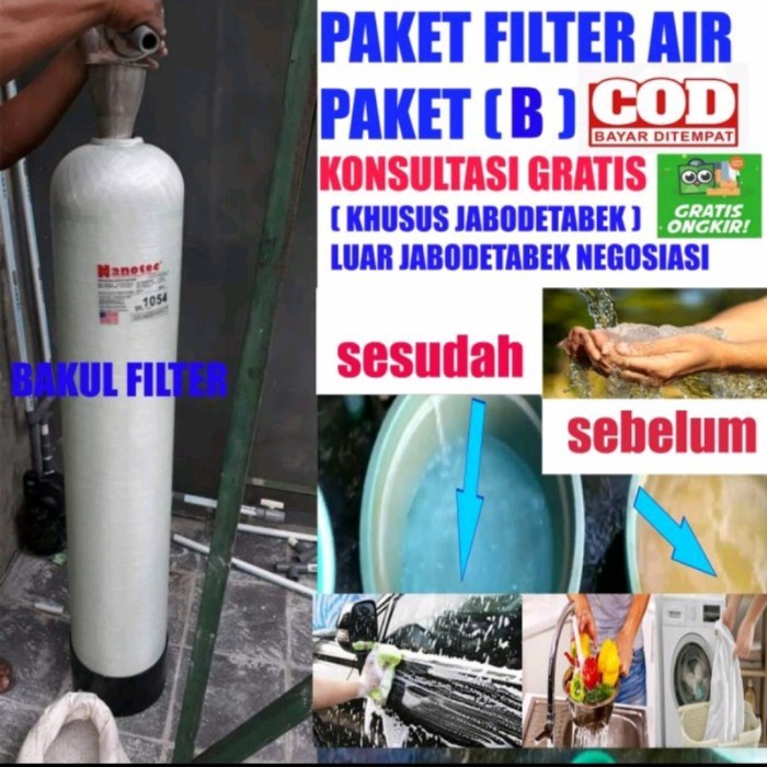 Filter Air Sumur / Filter Air PDAM Full Instalasi