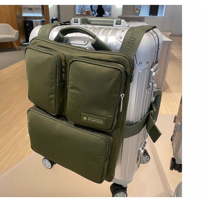 HOT SALE RIMOWA Travel Accesories Cabin Luggage Harness - Backpack Bag - Khaki Green