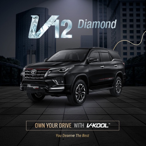 Kaca Film V-Kool Diamond Series Toyota Fortuner Skkb X05