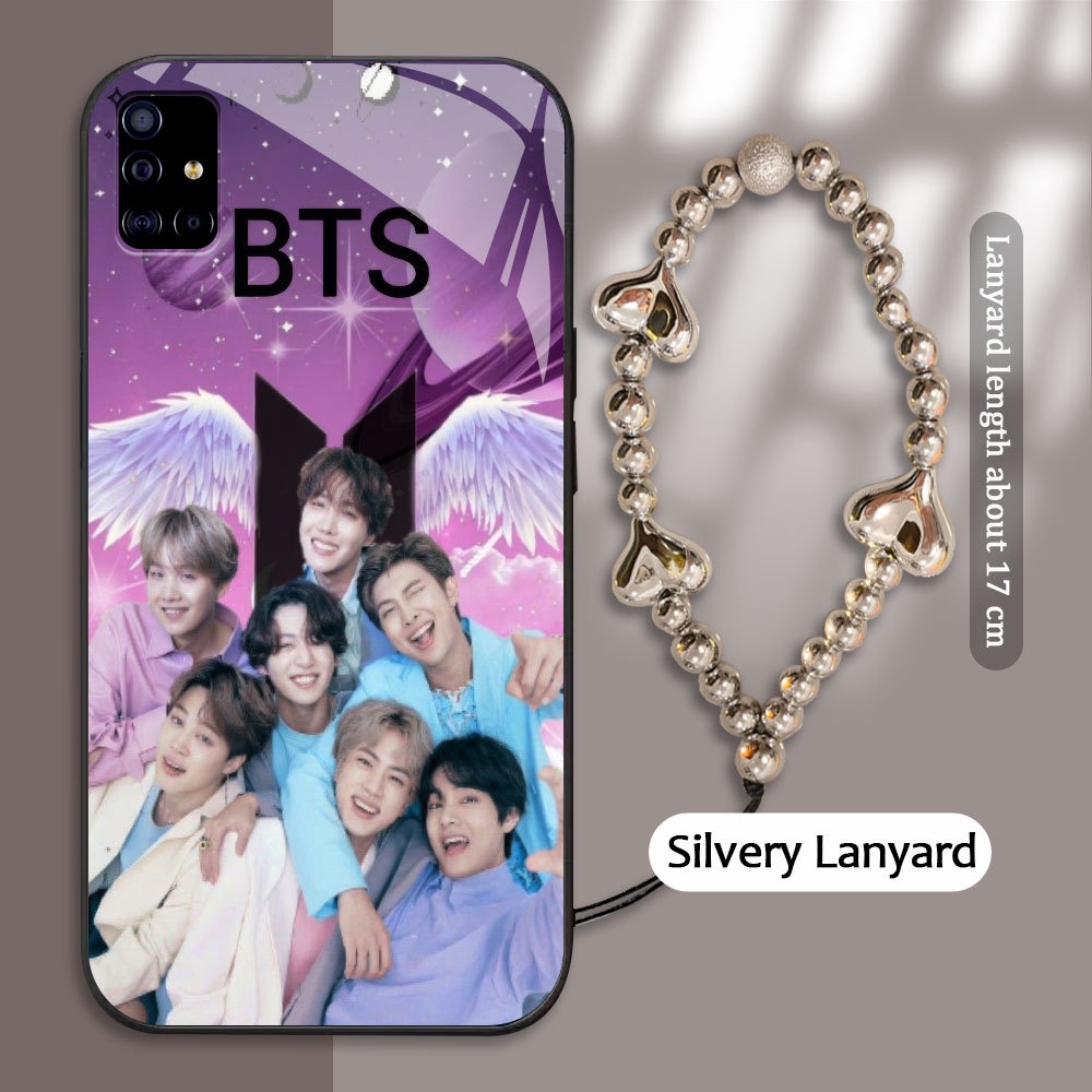 Tempered Glass case For Samsung Galaxy M40S A51 A515F A52 A52S A31 A315F A32 A33 A34 A53 A54 A73 A72