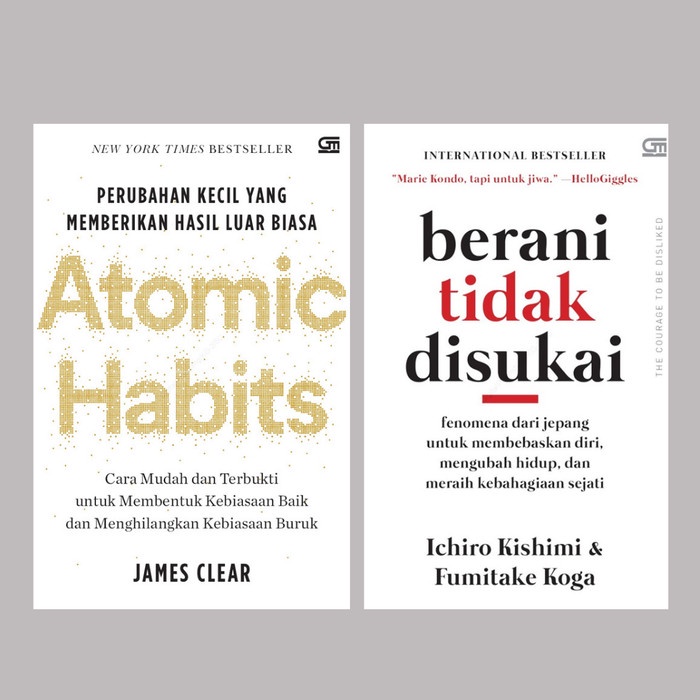 Paket Buku Berani Tidak Disukai & Atomic Habits - Original