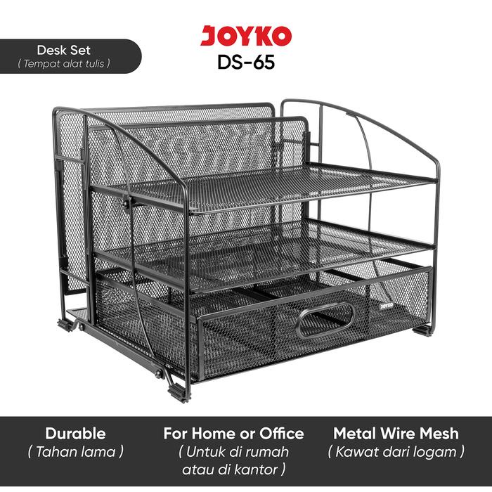 

Joyko Desk Set Organizer / Tempat Alat Tulis Kantor Joyko Rak Kertas Wadah Dokumen Besi Ds-65