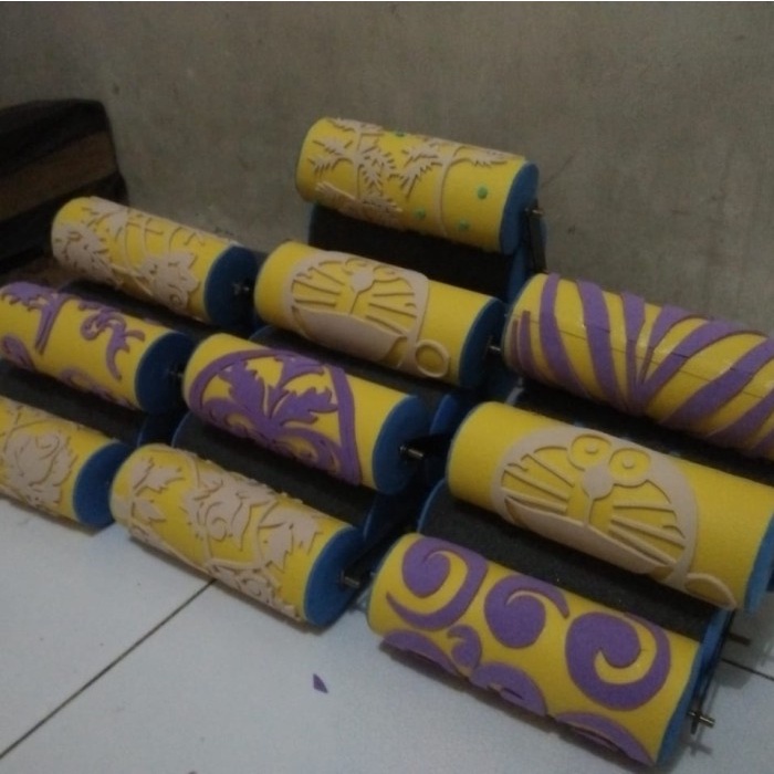 roll cat tembok motif // roll cat motif // roll cat // roll motif cat