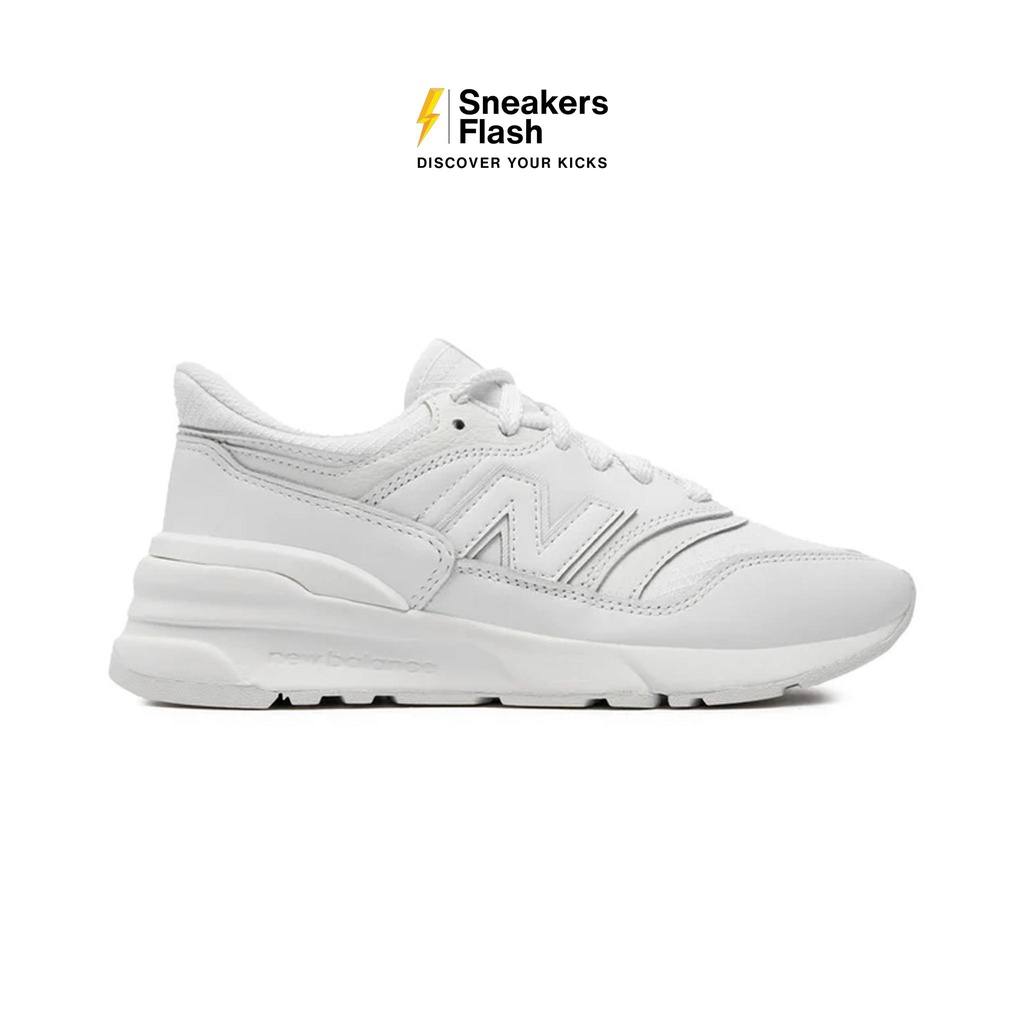 NEW BALANCE 997R Triple White Sepatu Sneakers Unisex - U997RFA - Size 45