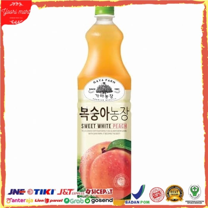 

Gaya Farm White Peach Drin Ju White Peach Numan Orea 1.5L