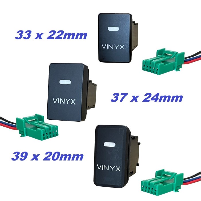 Saklar Foglamp Switch Tombol Lampu Led Tembak Kabut Motor Mobil Vinyx