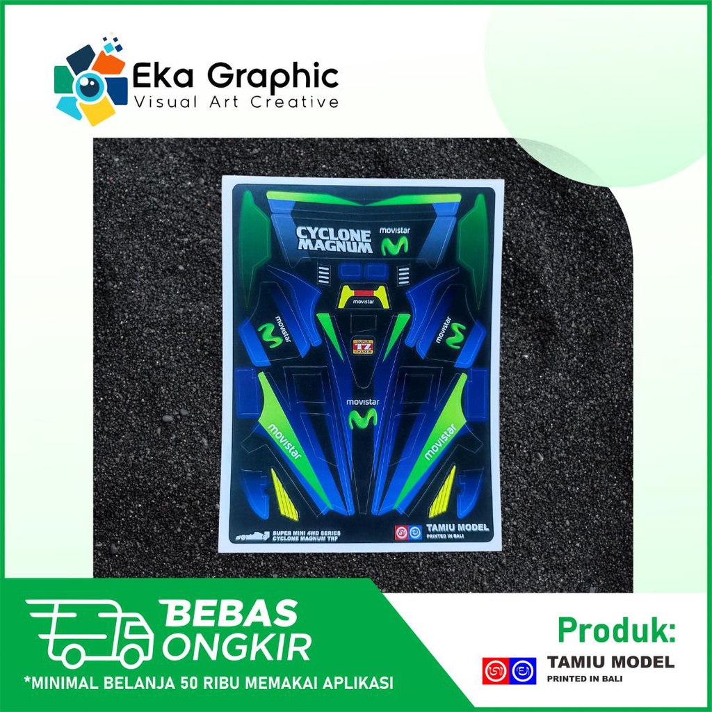 Decal Sticker Cyclone Magnum TRF Movistar