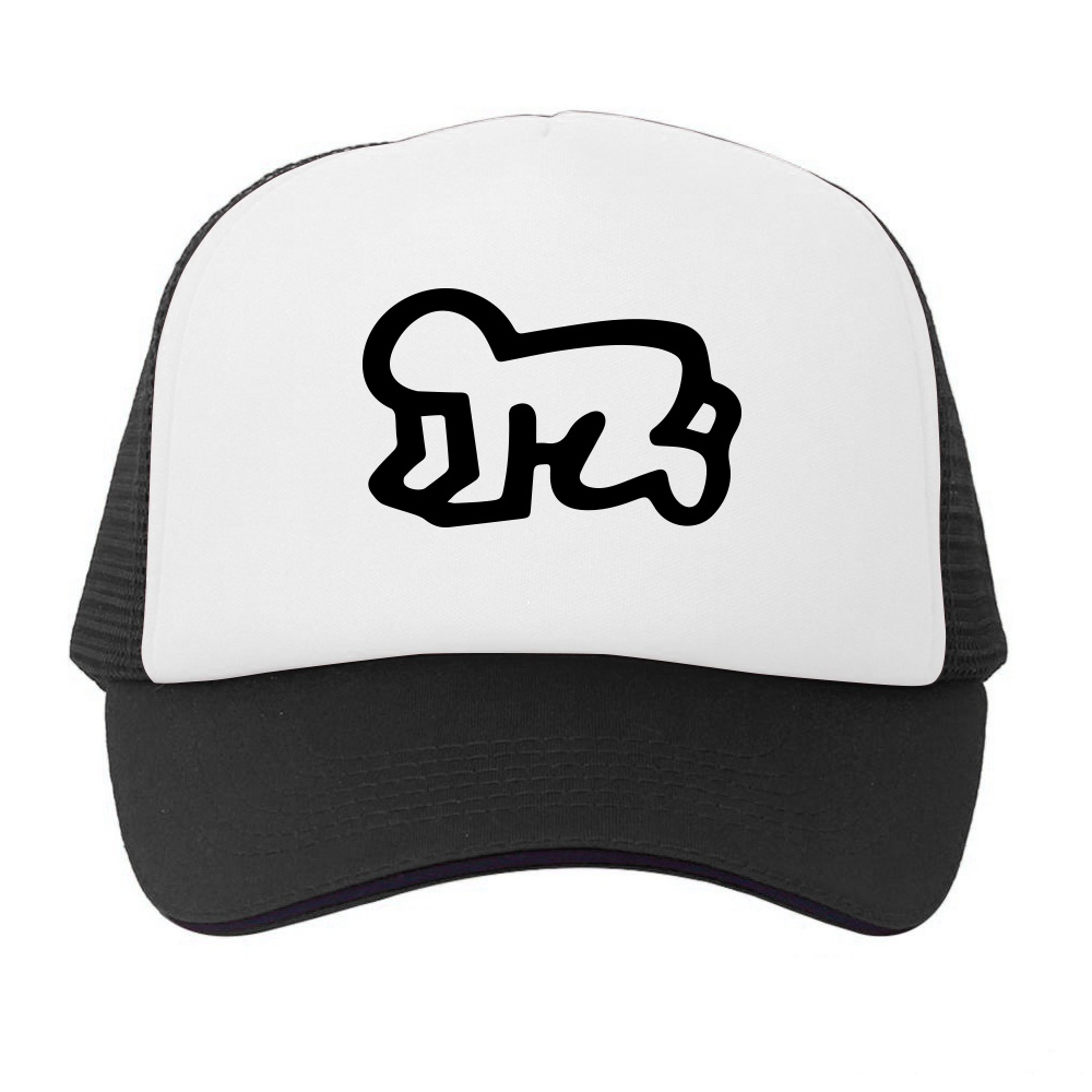 Topi Trucker New York NY Pop art keith Haring Uni