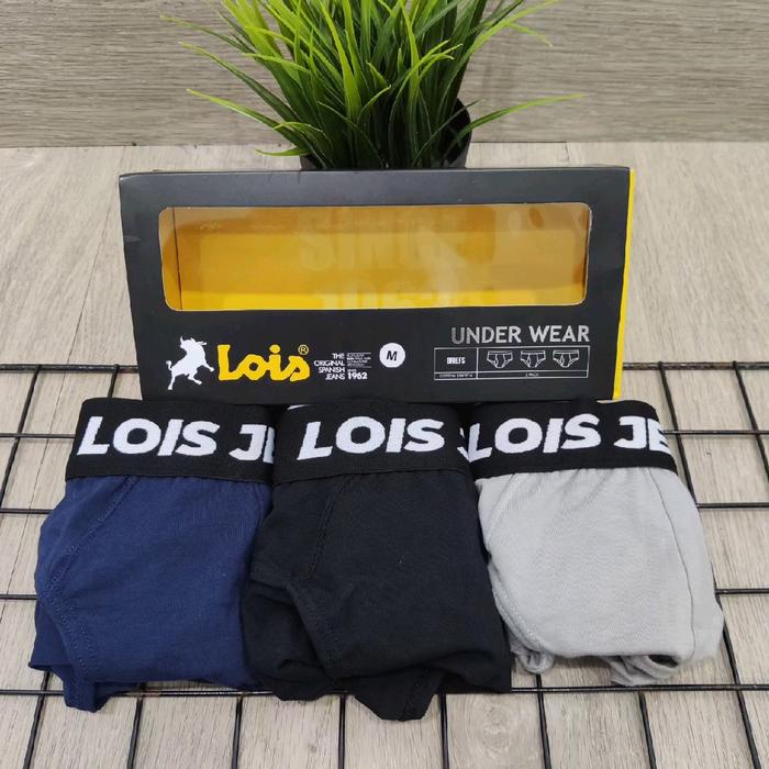 Celana Dalam Lois Pria Original Katun Asli 100%