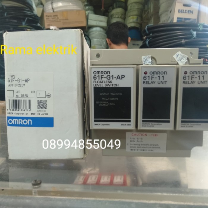 TERBARU WLC OMRON 61F-G1-AP + 61F-11 + 61F-11 2 tandon original omron