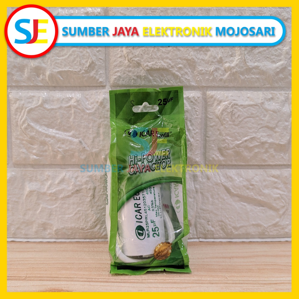 Capasitor ICARE 25uf / Kapasitor Pompa Air 25uf