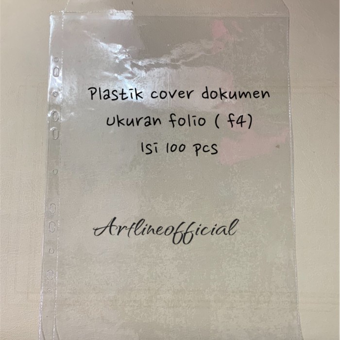 

TERBARU Plastik cover dokumen ukuran Folio (F4) ketebalan 0,10 micron isi 100 pcsplastik ijazah