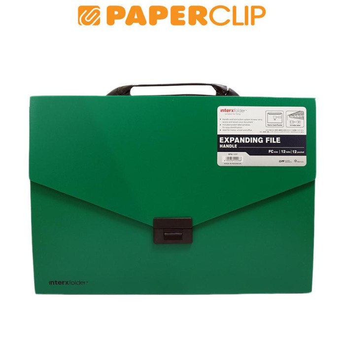 

TERBARU EXPANDING FILE HANDLE INTERX EFX100F F4 GREEN BISA GRAB!